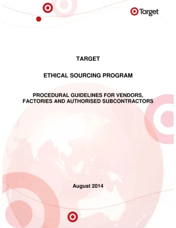 TARGET ETHICAL SOURCING PROGRAM - Target …